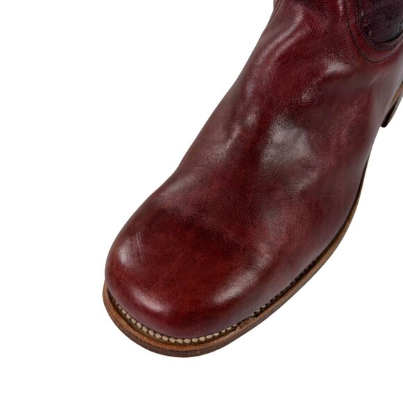 Vintage FRYE Campus Tall Leather Boots Mens Size 12 D Mahogany Made in USA - Picture 6 of 12